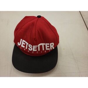 Fly Society Jetsetter Hat Red Black Baseball Cap USA Made Snapback Style‎
